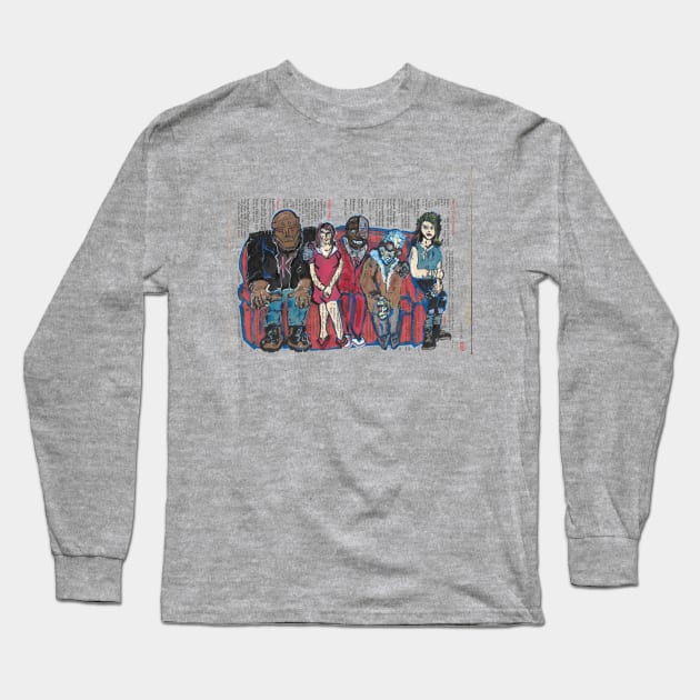 Couch Patrol Long Sleeve T-Shirt by hh5art